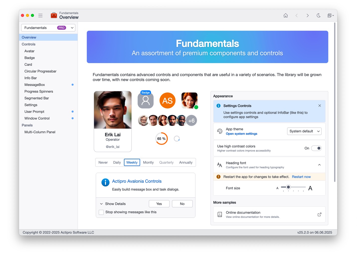 Avalonia Desktop App