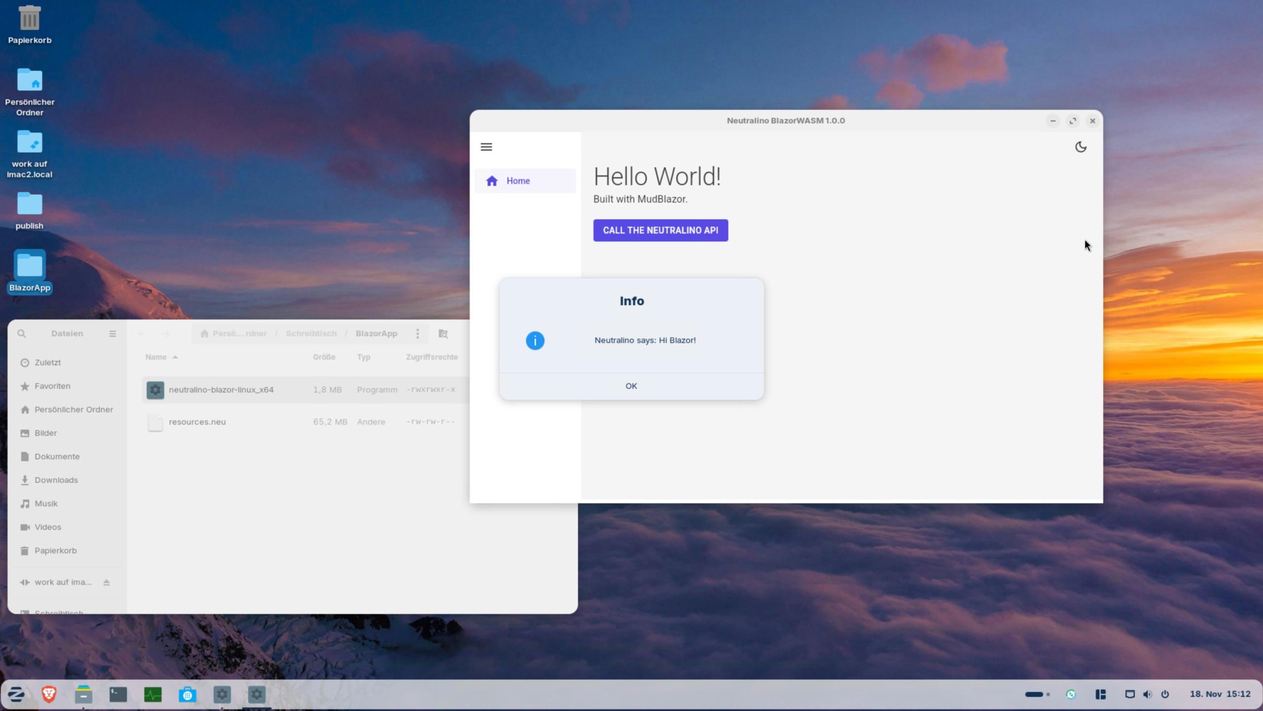 Blazor Desktop Apps mit NeutralinosJS & WASM