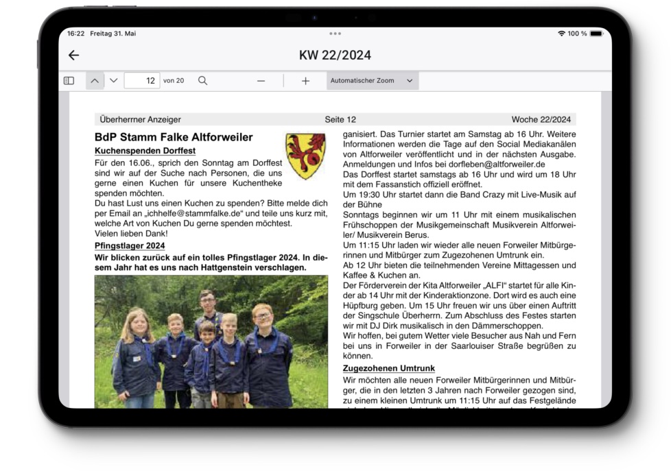 gemeinde app tablet 2