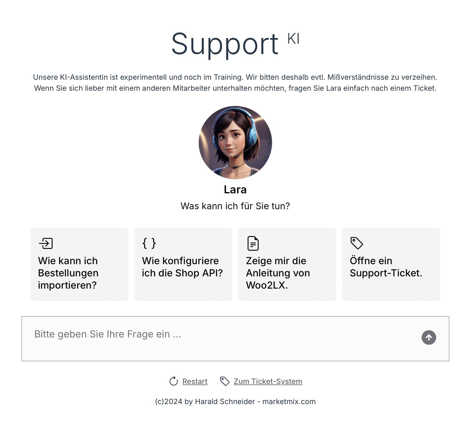 KI-Assistent für Ticketsystem