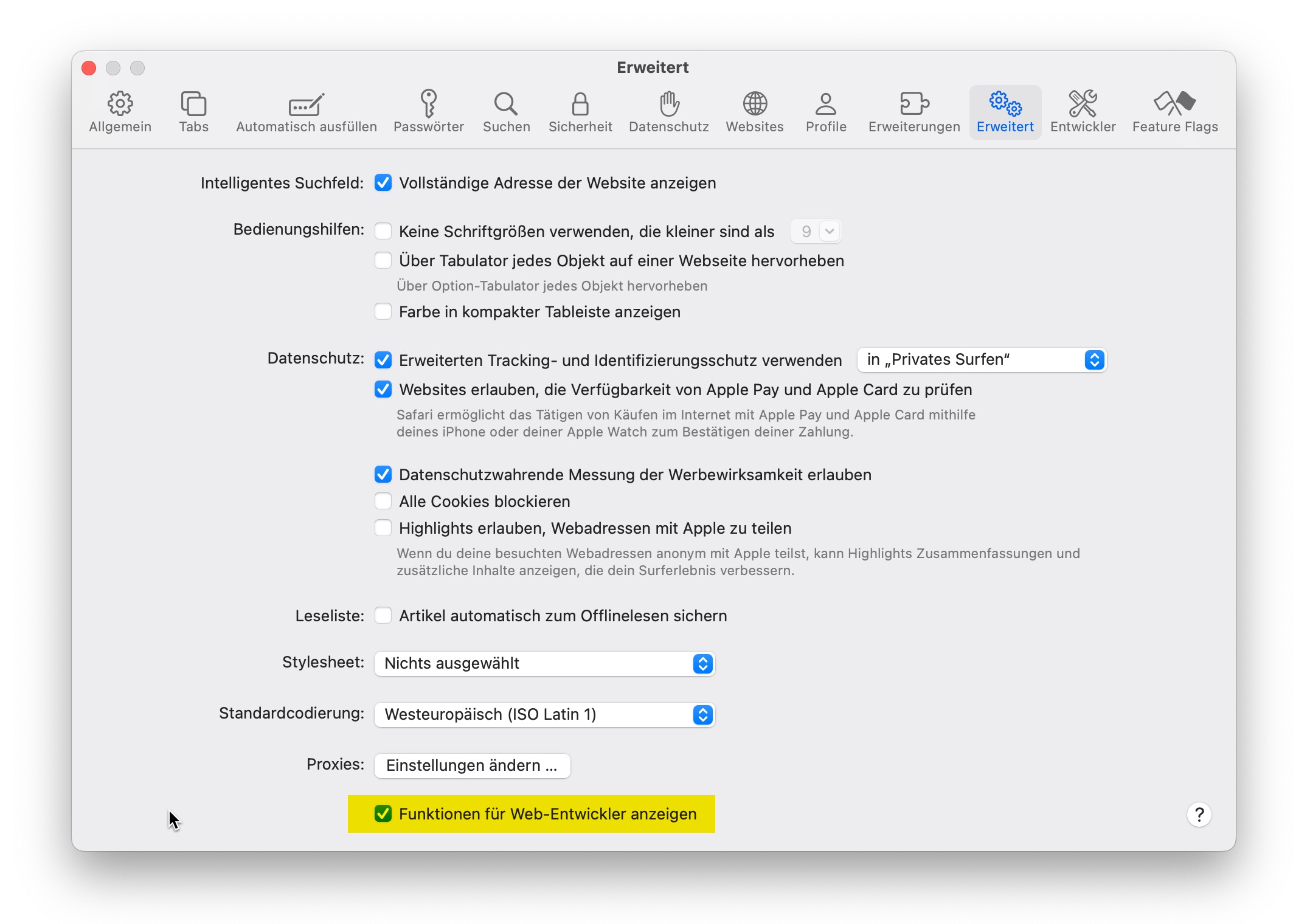 macOS: Blazor Apps debuggen, Schritt 1