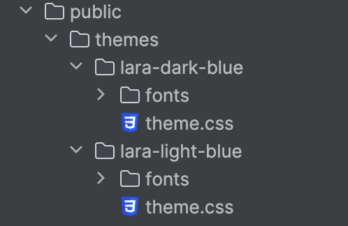primereact switch themes