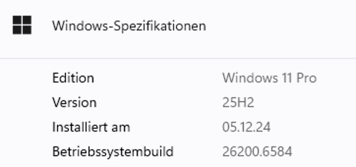 Windows 11 25H2 Upgrade