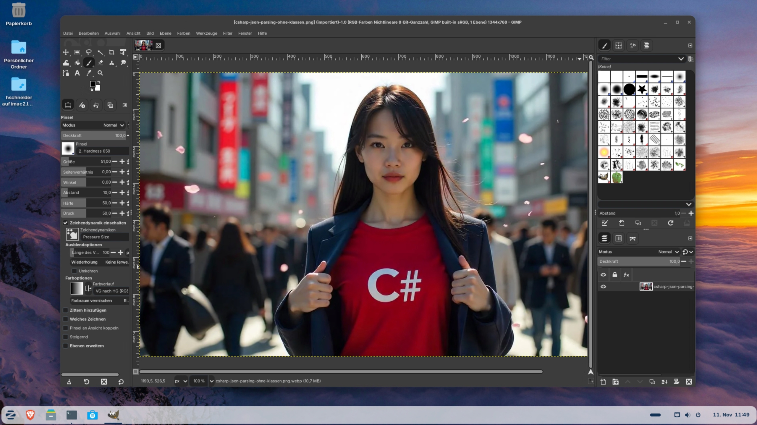 ZorinOS: Gimp Bildbearbeitung 