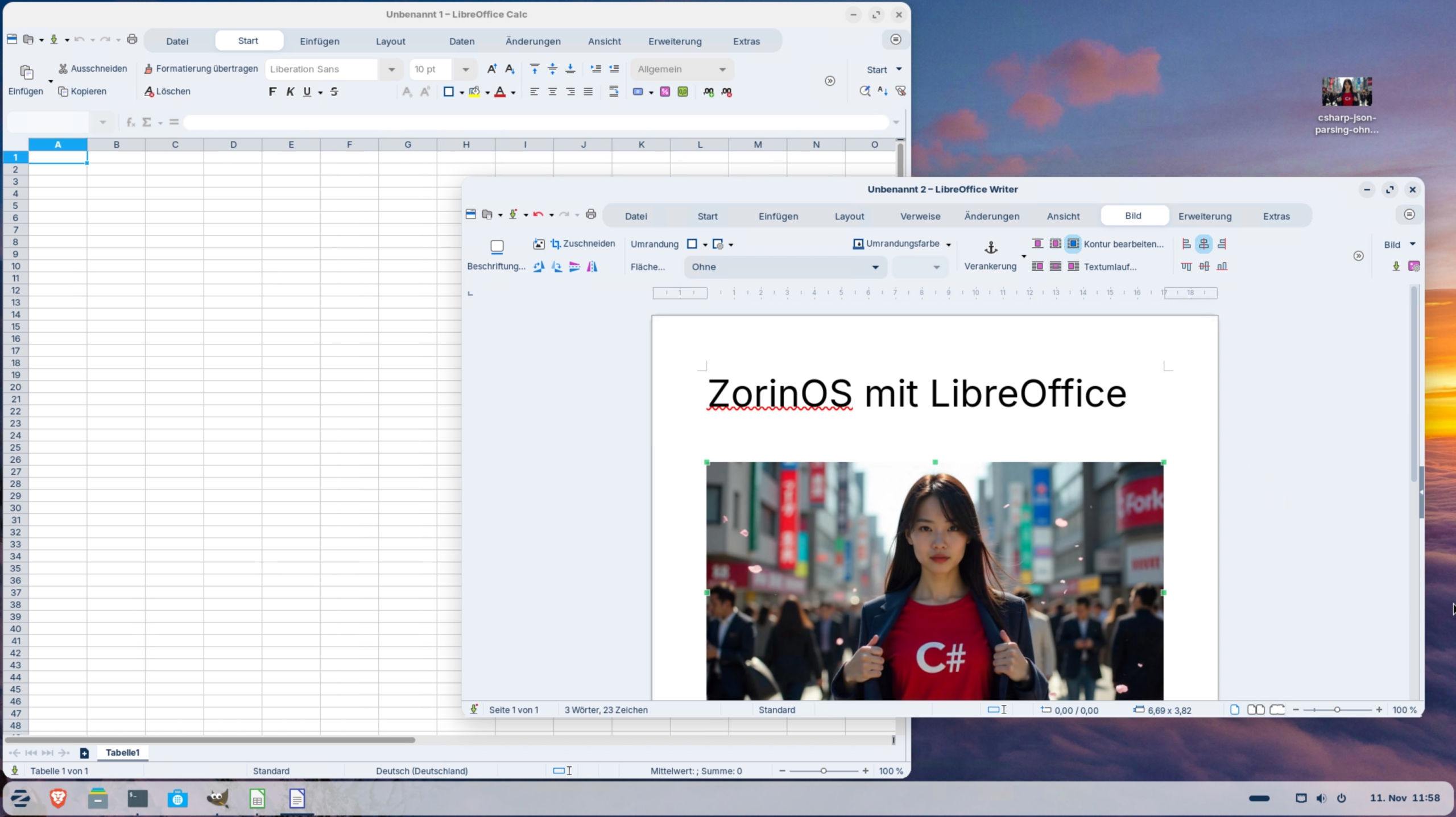 ZorinOS mit LibreOffice